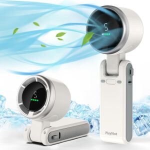 Portable Handheld Turbo Fan, 5 Gear Wind, Battery Operated, Up to 5+ Working Hours